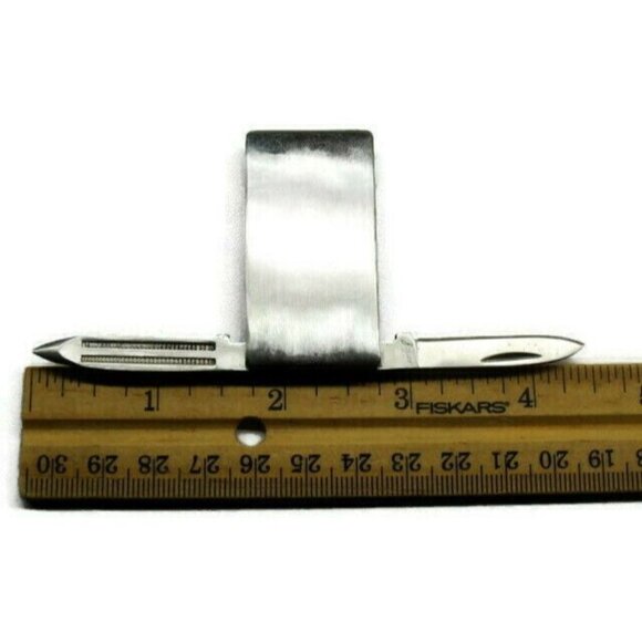 Money Clip Jaguar Stainless Steel Knife Nail File Credit Card Cash - Picture 9 of 10